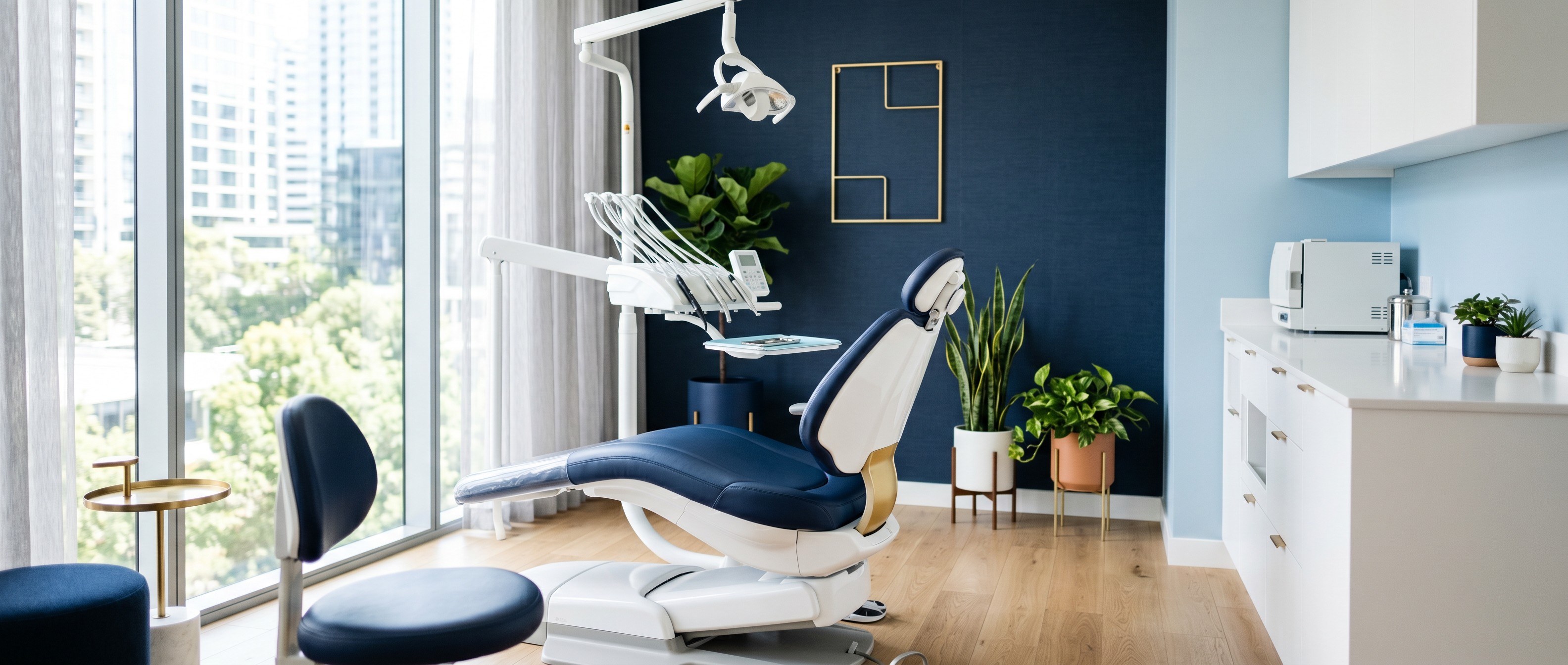 Modern dental clinic treatment room